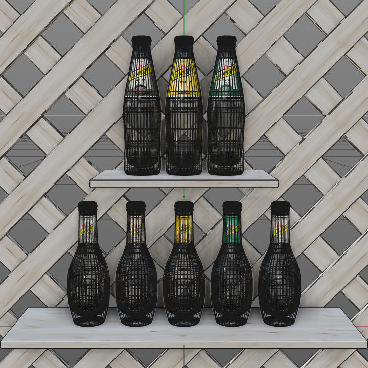Schweppes - Bottles collection pack - bundle 3D model_5