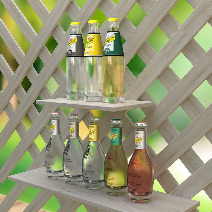 Schweppes - Bottles collection pack - bundle 3D model_2