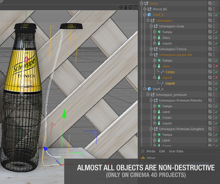 Schweppes - Bottles collection pack - bundle 3D model_11