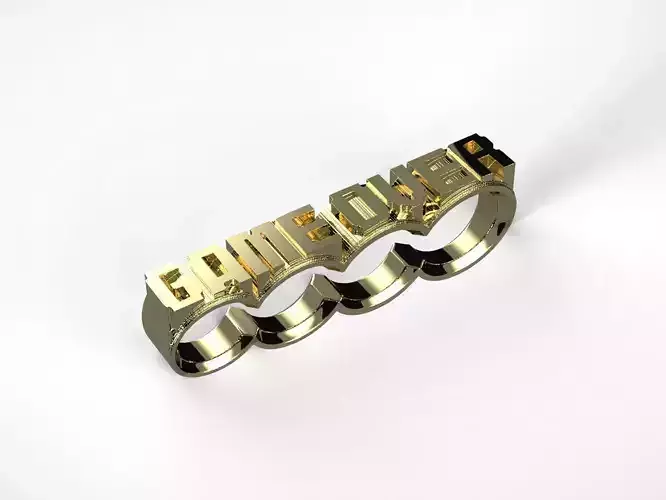 GAME OVER Cosplay Faux Brass Knuckles 3D print model