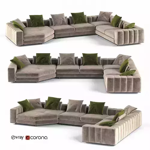 sofa 1 sectional with pillows