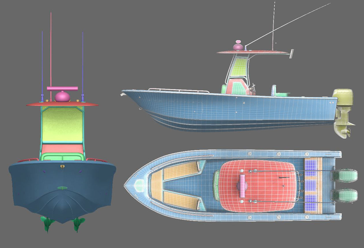 Fishing Boat 3D model_2
