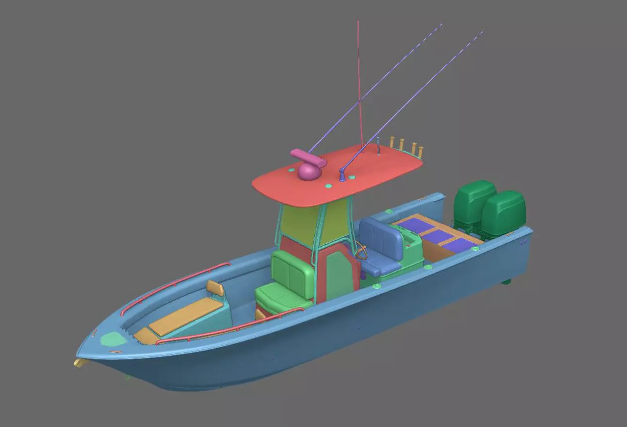 Fishing Boat 3D model_0