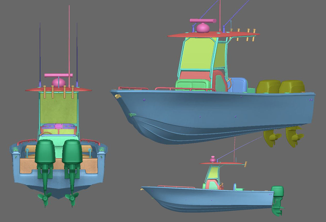 Fishing Boat 3D model_1