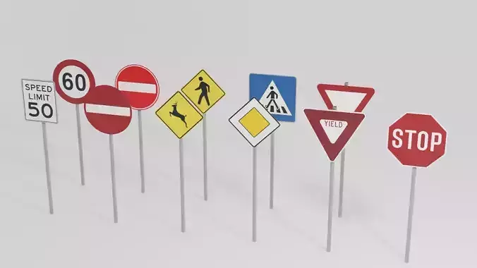 EU US Quality Traffic sign collection