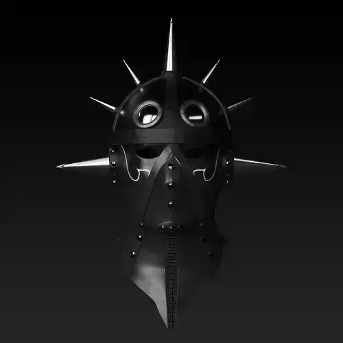Helmet gothic with spikes