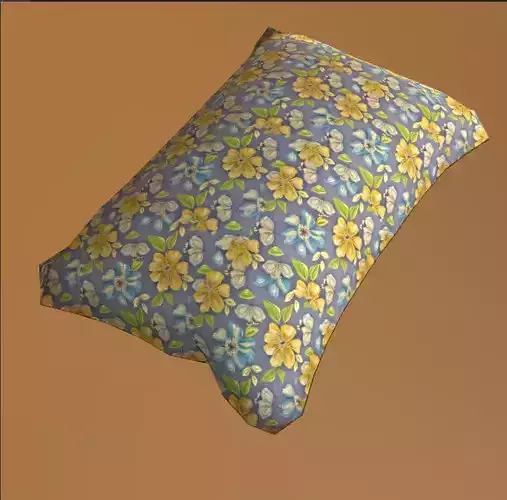 pillow with flowers