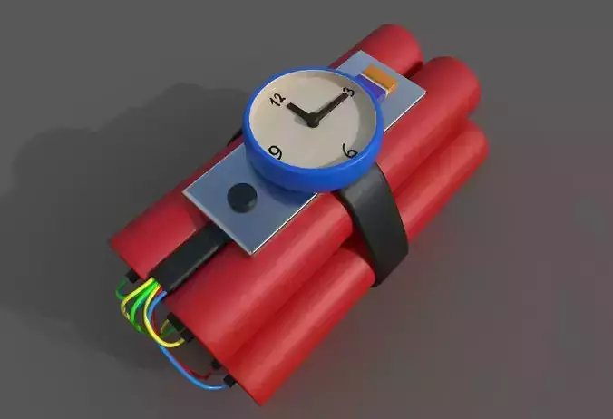 Dynamite grenade with wires