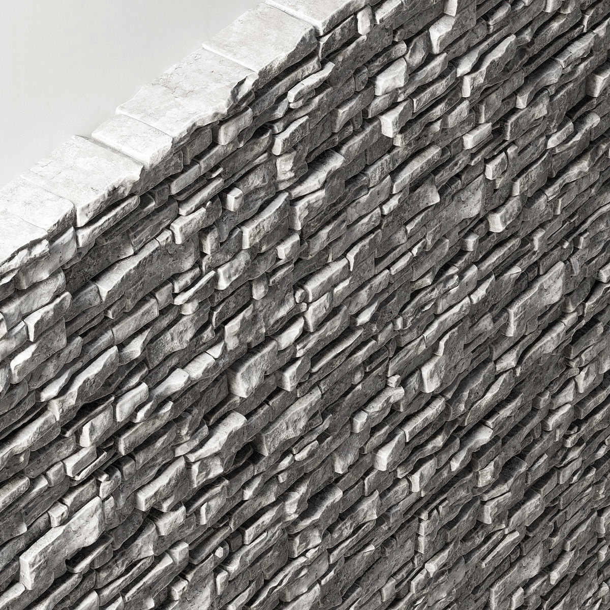 Wall stone clincer rock decor n2 3D model_9