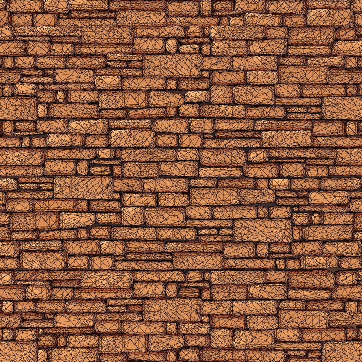 Wall stone clincer rock decor n2 3D model_12