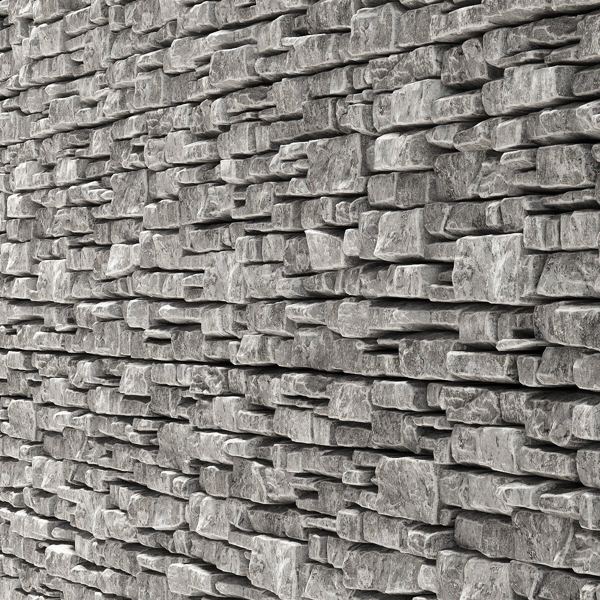 Wall stone clincer rock decor n2 3D model_7