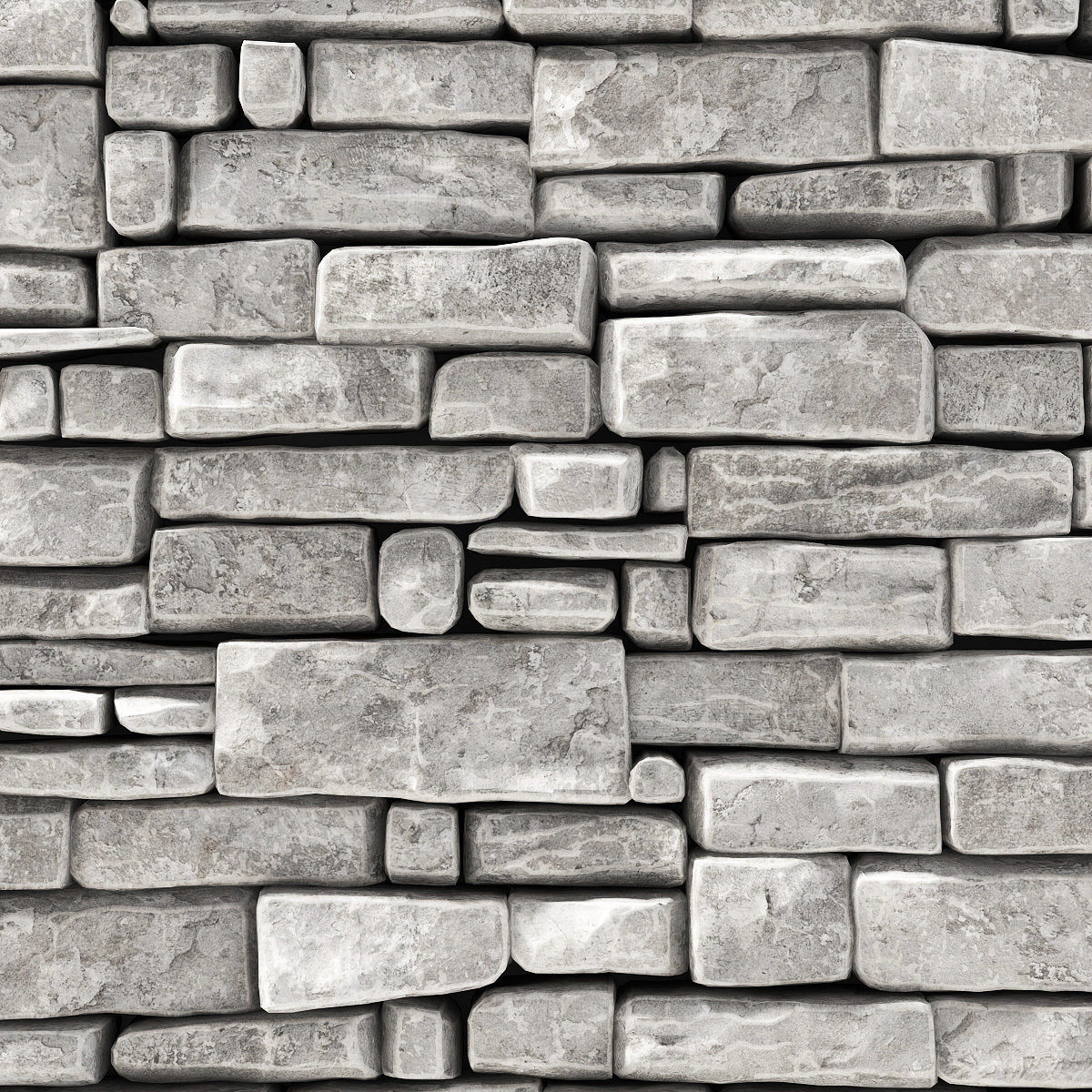 Wall stone clincer rock decor n2 3D model_4