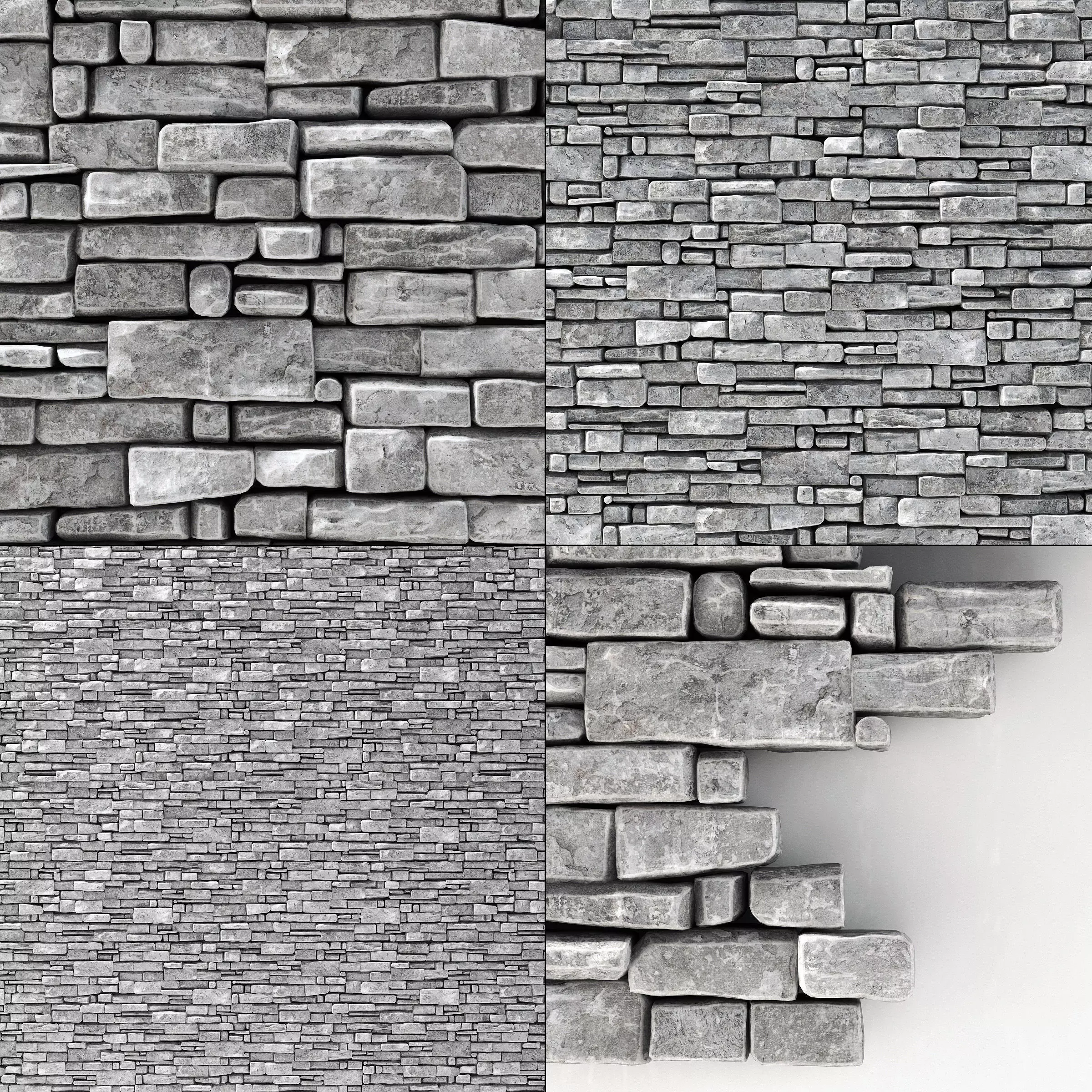 Wall stone clincer rock decor n2 3D model_0