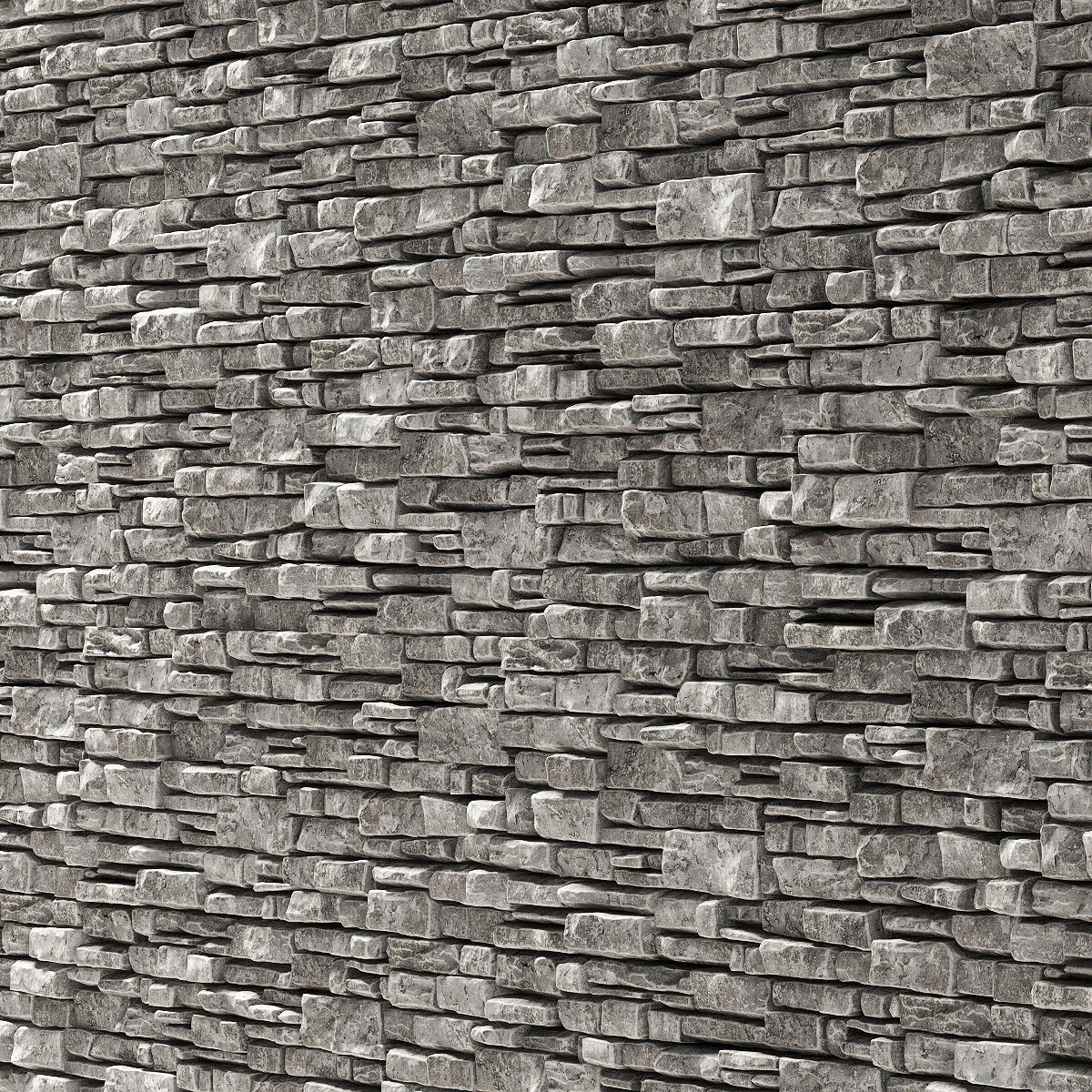 Wall stone clincer rock decor n2 3D model_8