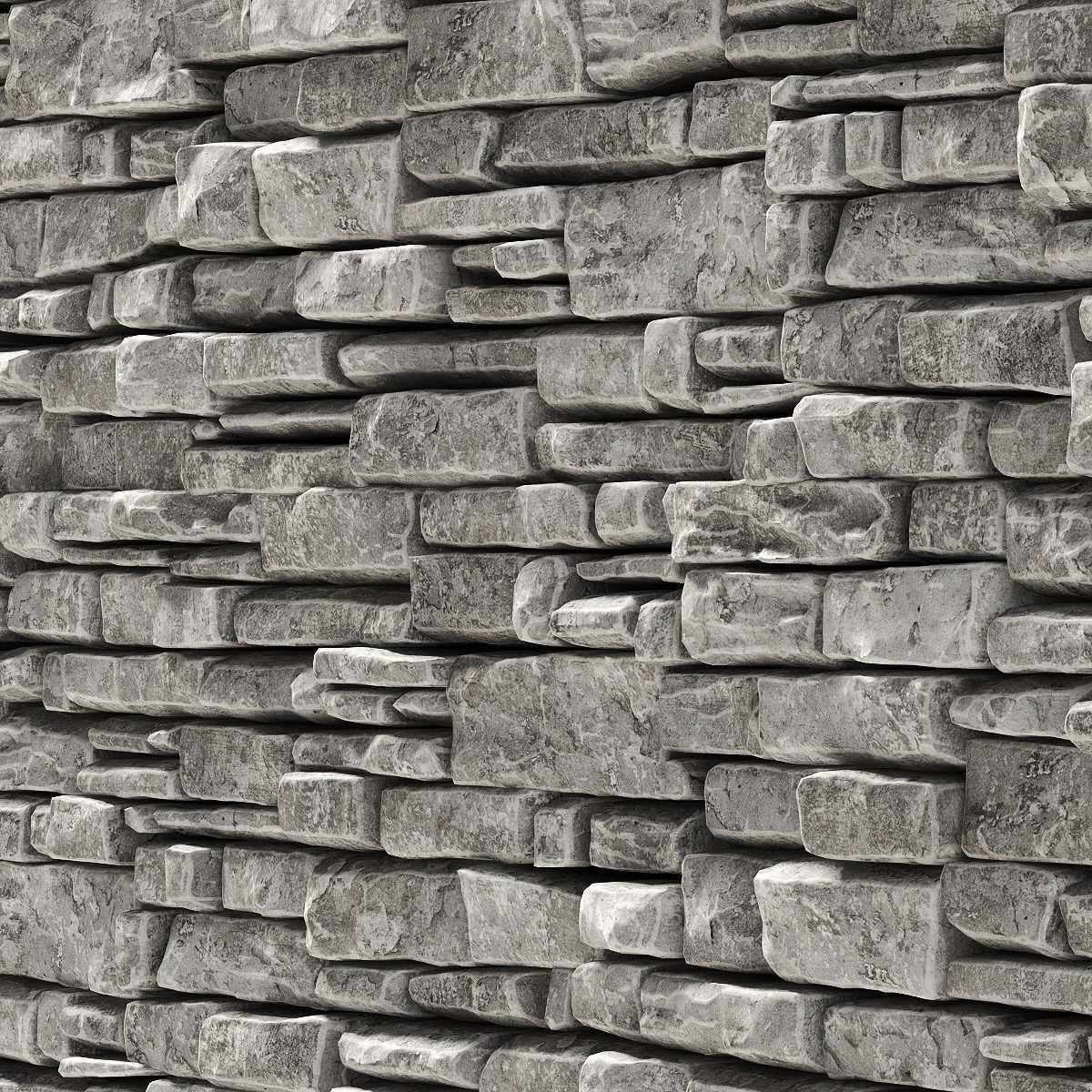 Wall stone clincer rock decor n2 3D model_5