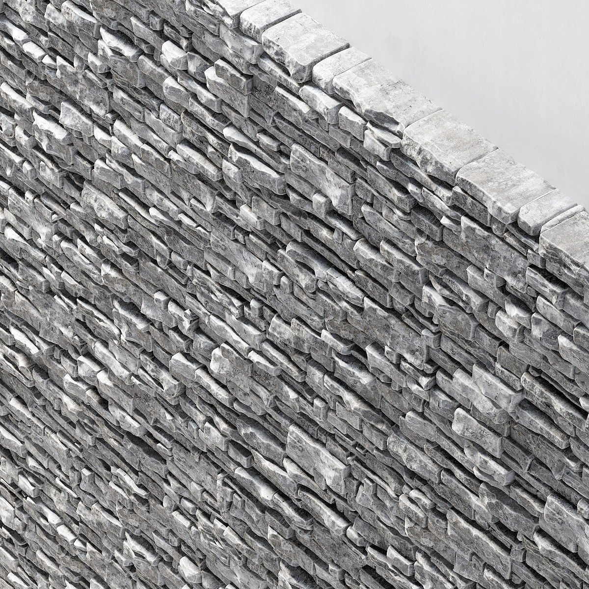 Wall stone clincer rock decor n2 3D model_10