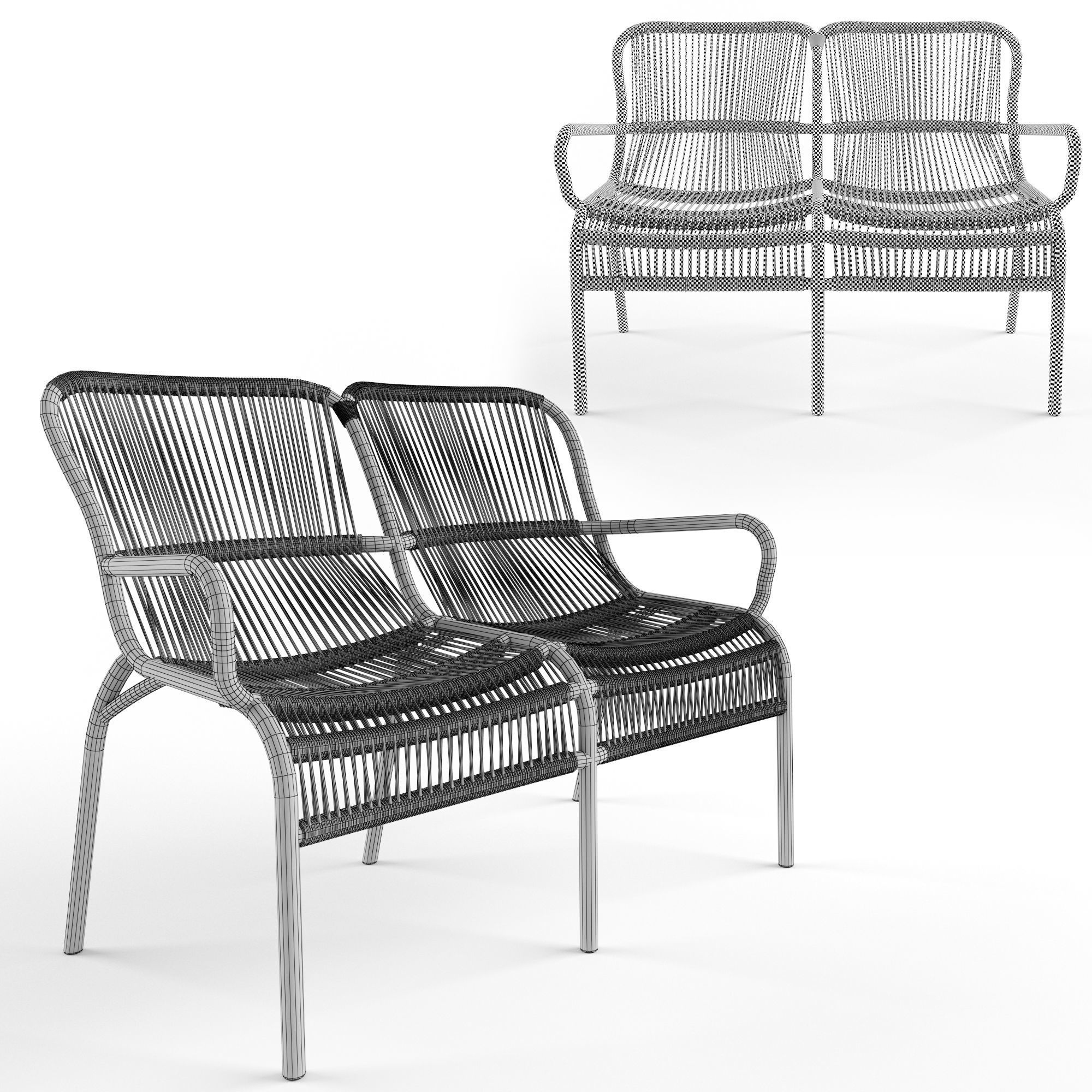 Loop Sofa Rope By Vincent Sheppard 3D model_2