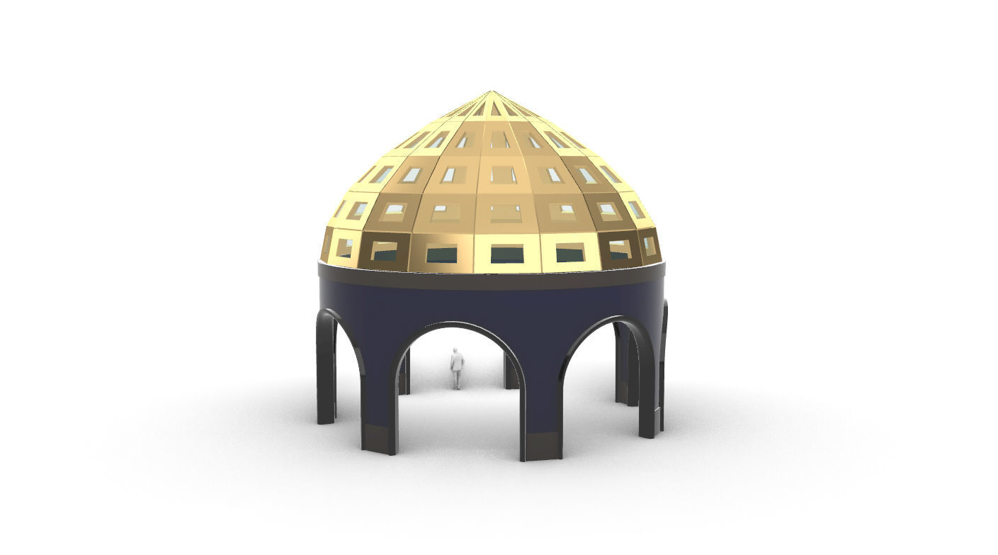 Dome Temple v2 3D model_13