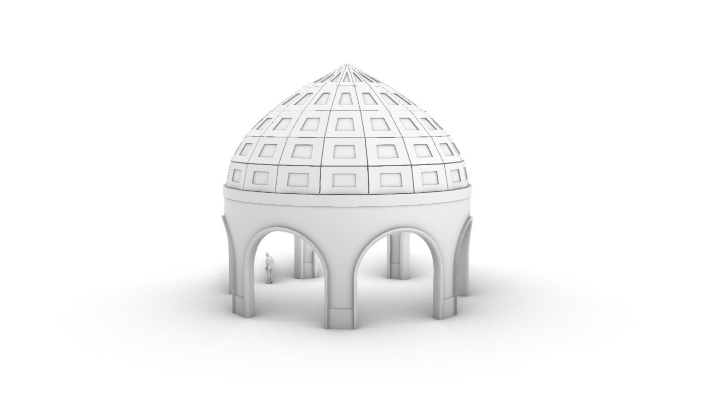 Dome Temple v2 3D model_31