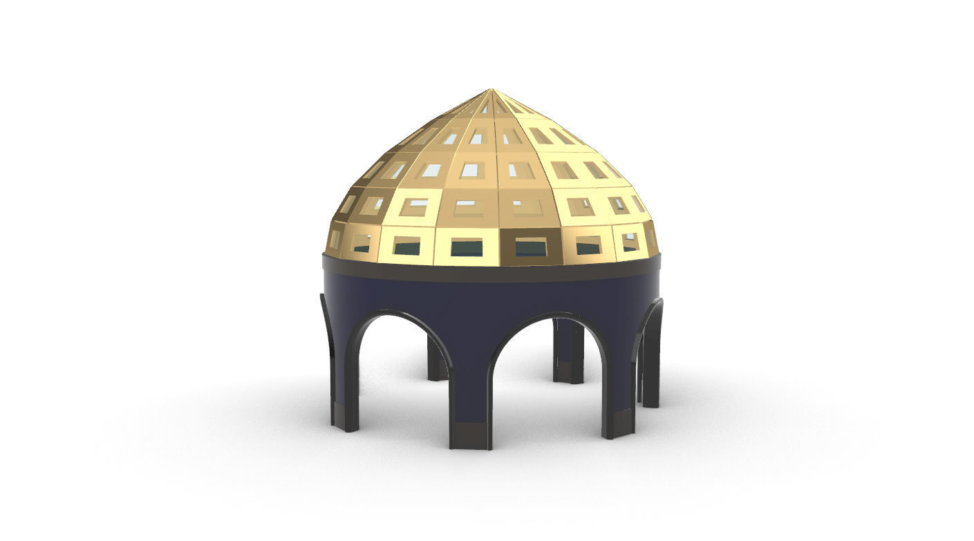 Dome Temple v2 3D model_16