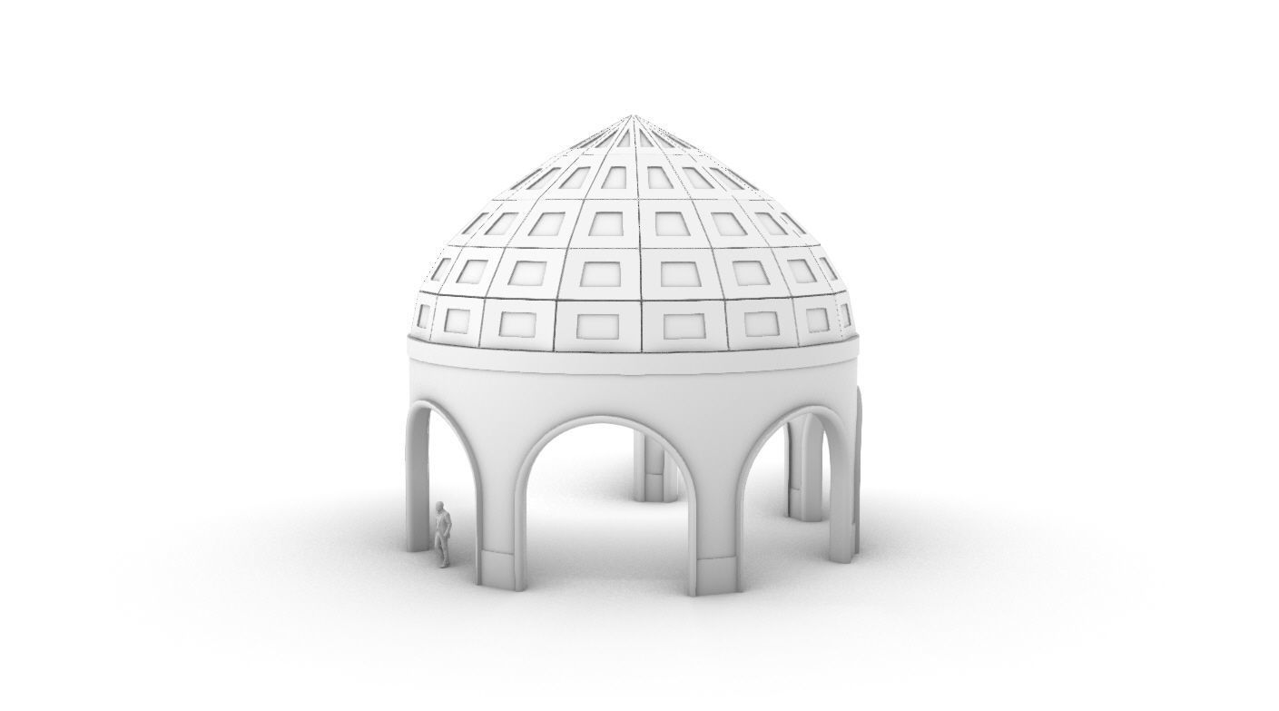 Dome Temple v2 3D model_25