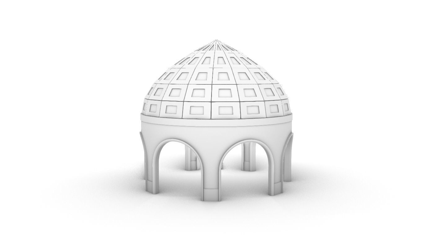 Dome Temple v2 3D model_30