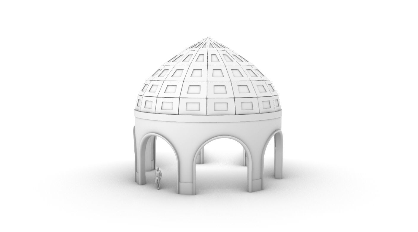 Dome Temple v2 3D model_23