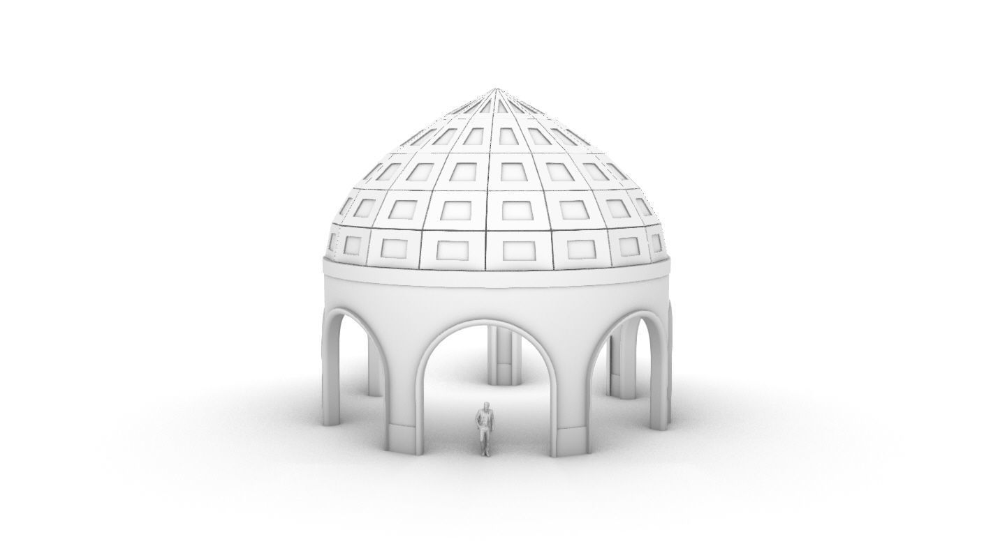 Dome Temple v2 3D model_22