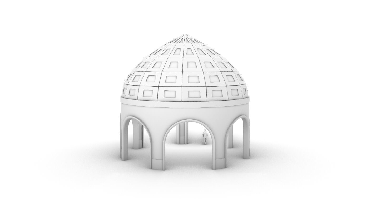 Dome Temple v2 3D model_33