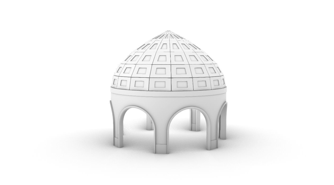 Dome Temple v2 3D model_35