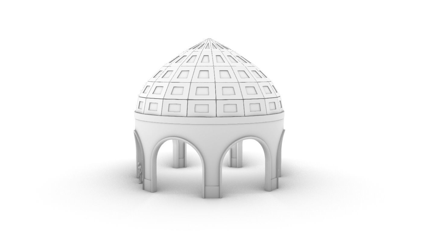 Dome Temple v2 3D model_26
