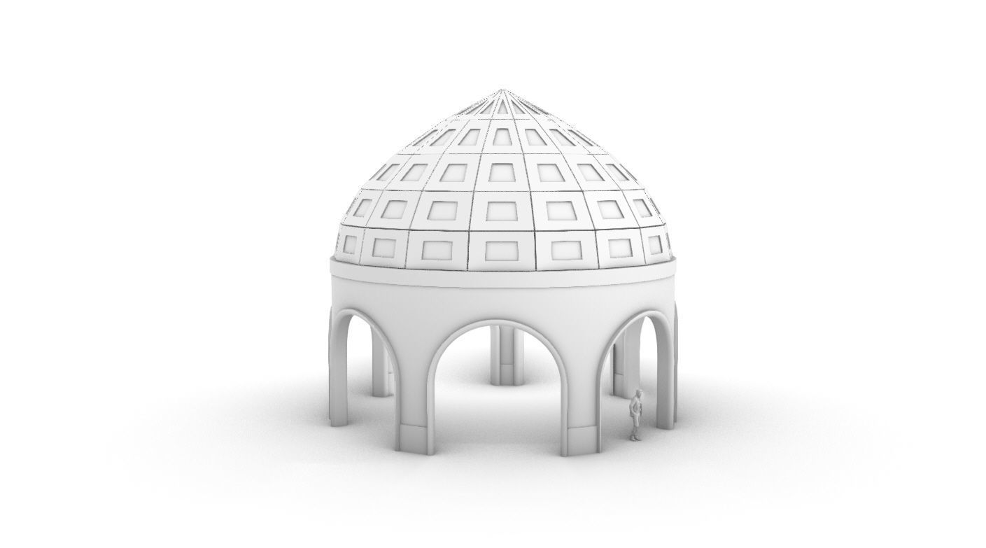 Dome Temple v2 3D model_39