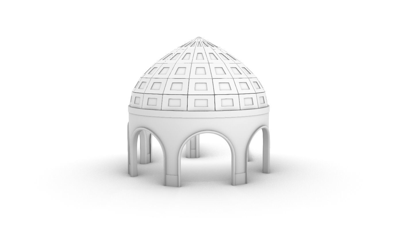 Dome Temple v2 3D model_32