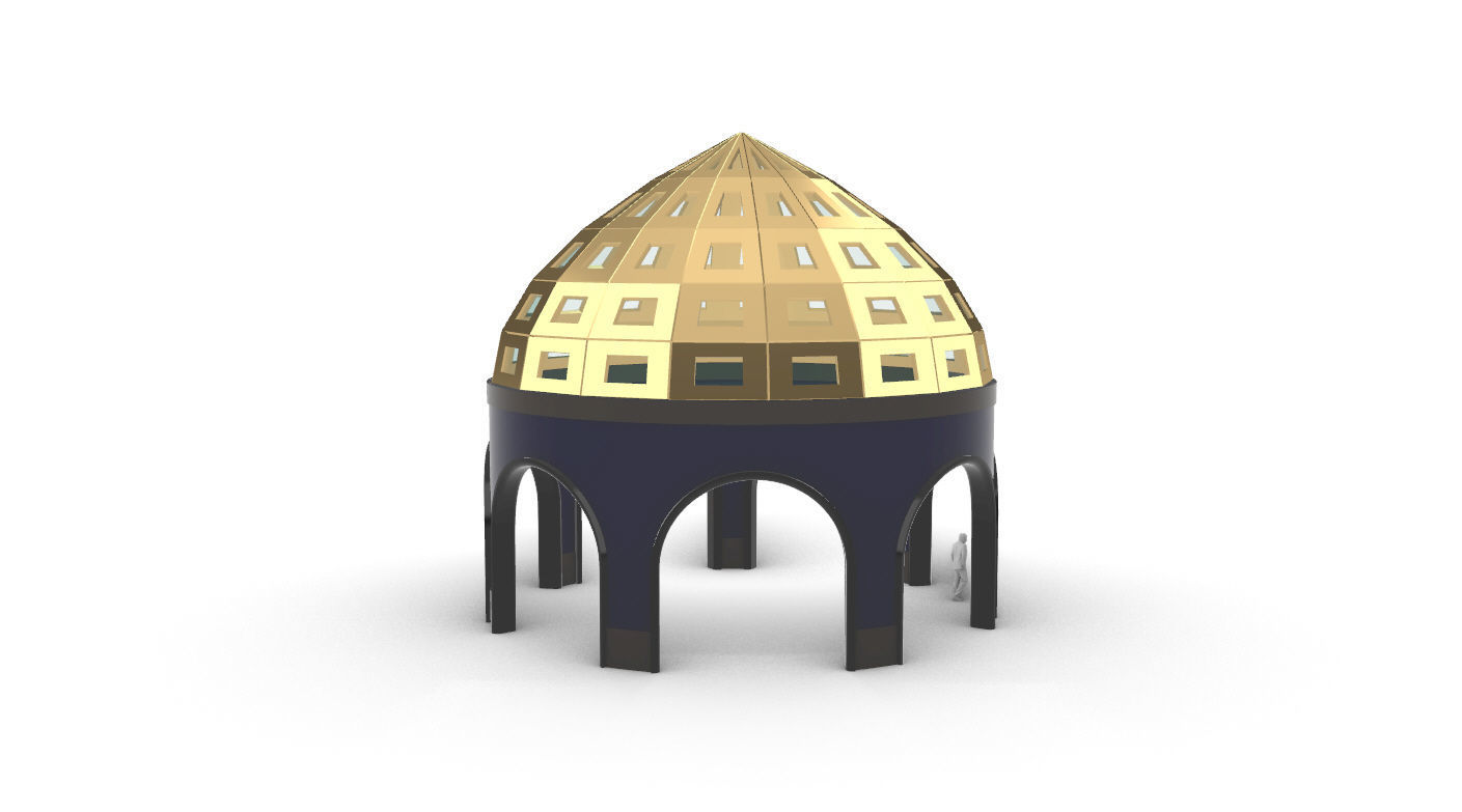 Dome Temple v2 3D model_17
