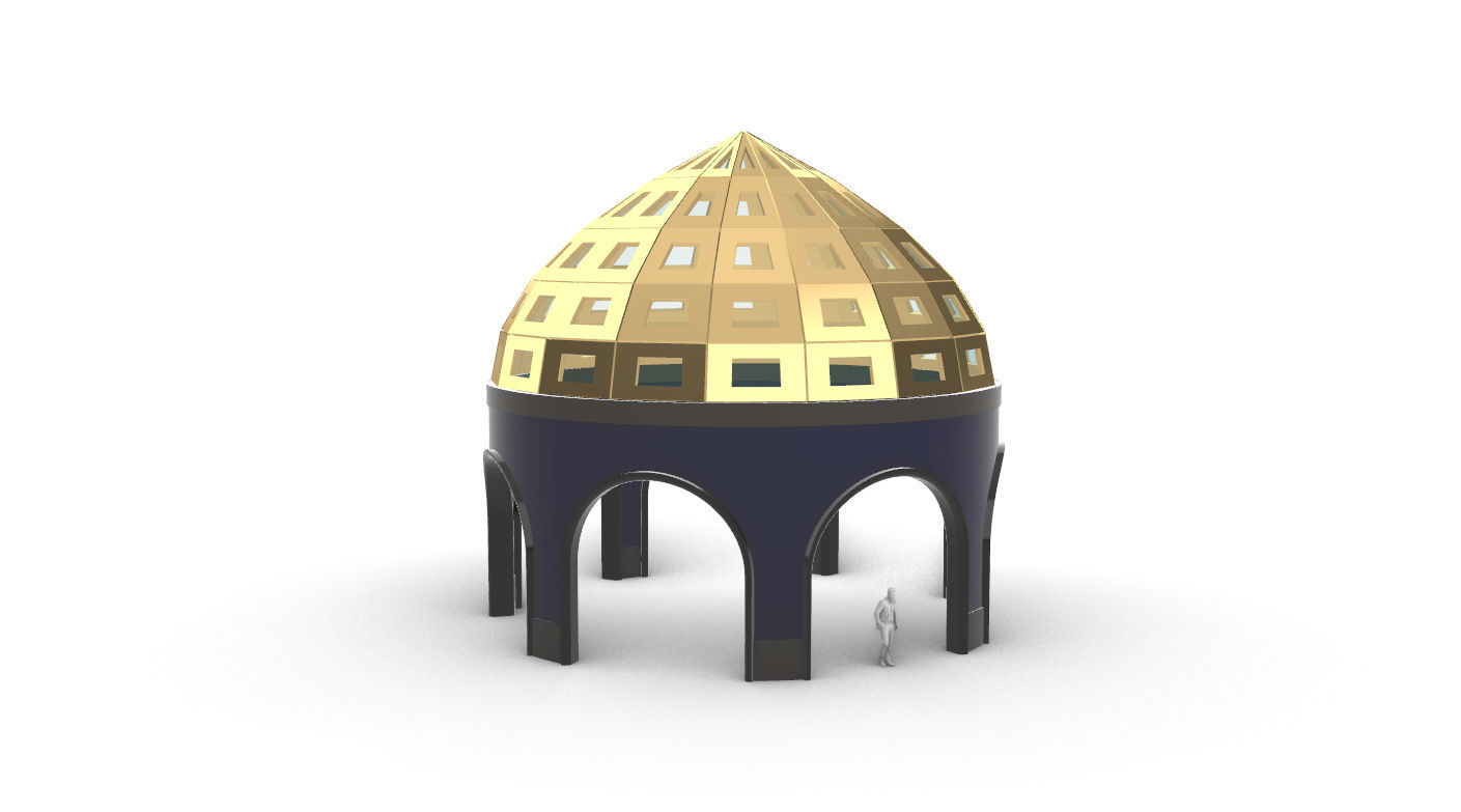 Dome Temple v2 3D model_21