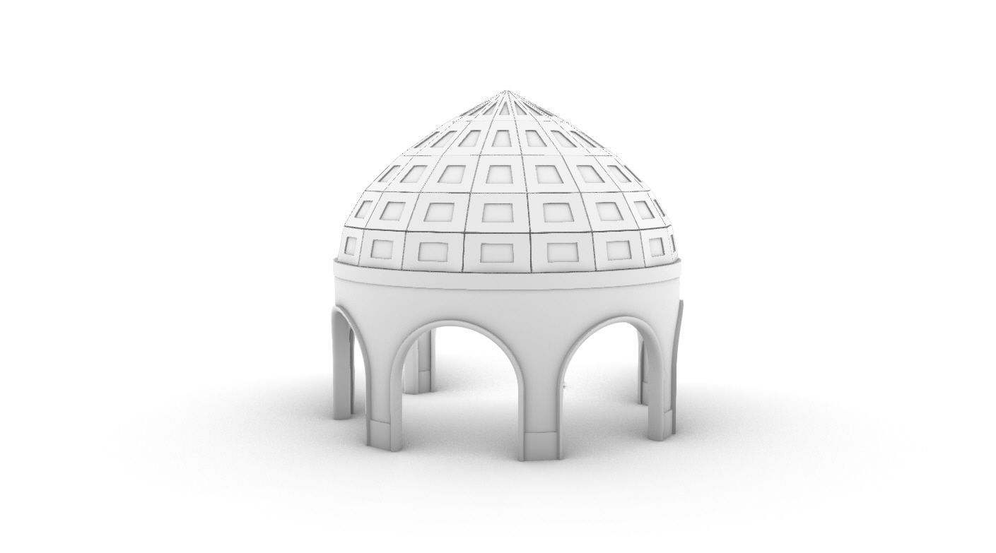 Dome Temple v2 3D model_37