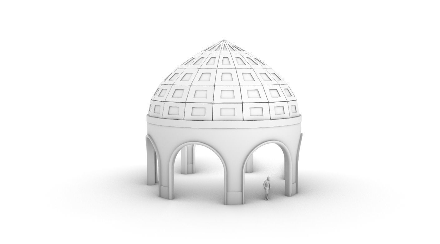 Dome Temple v2 3D model_41