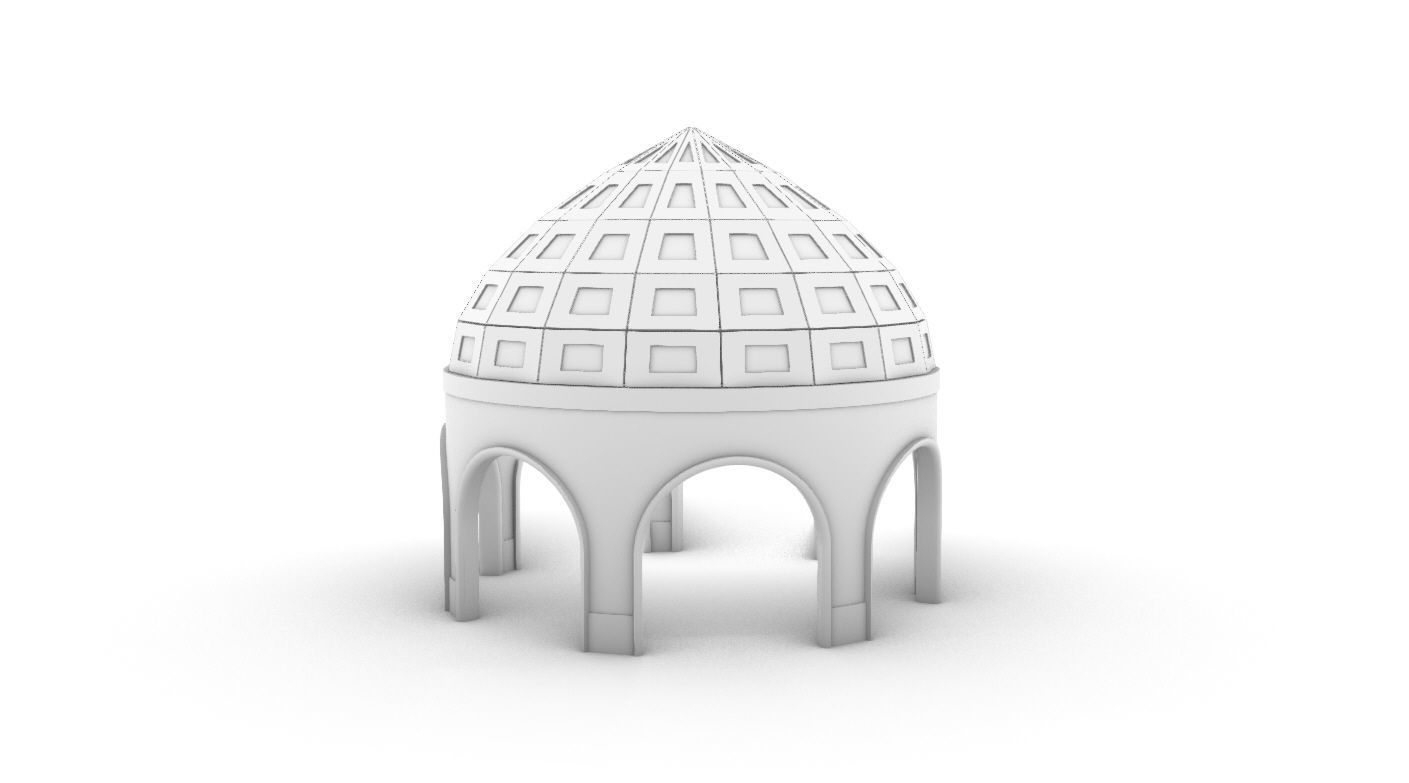 Dome Temple v2 3D model_27