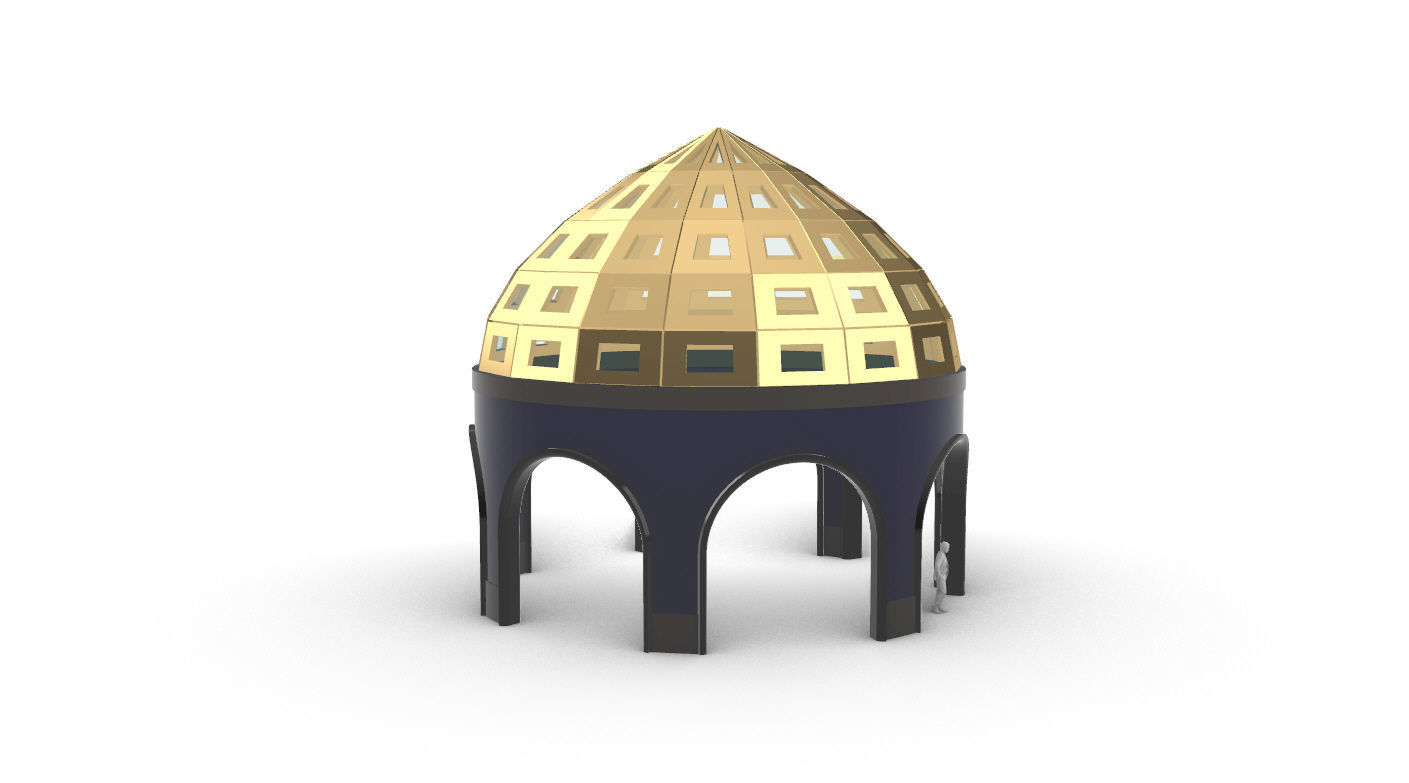 Dome Temple v2 3D model_20