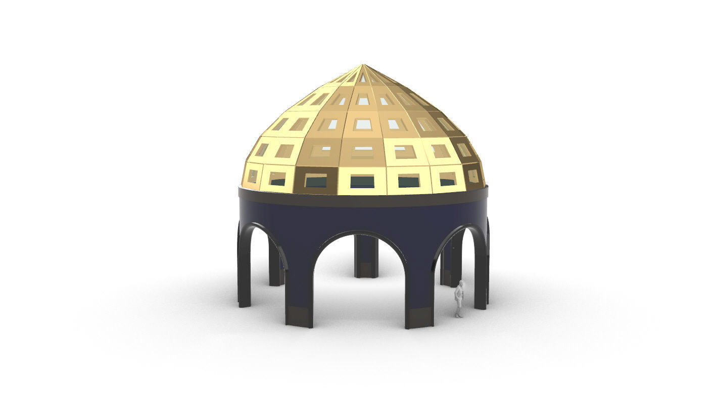 Dome Temple v2 3D model_19