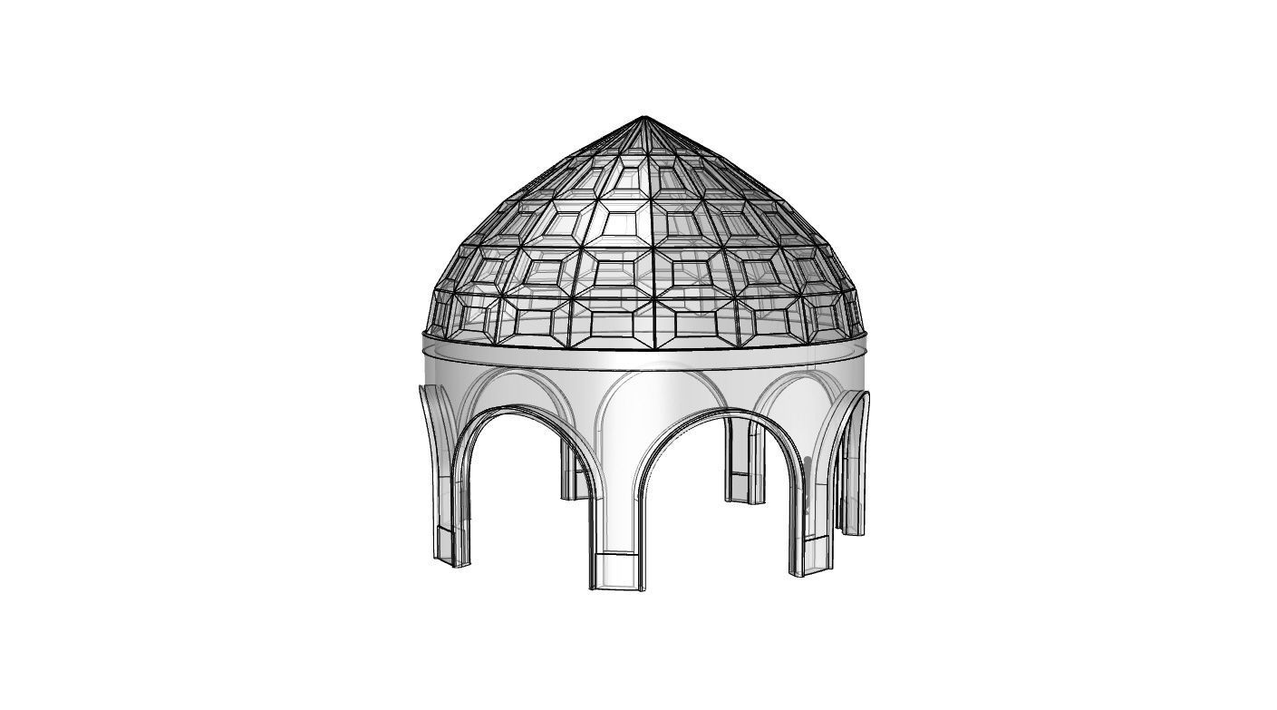 Dome Temple v2 3D model_46