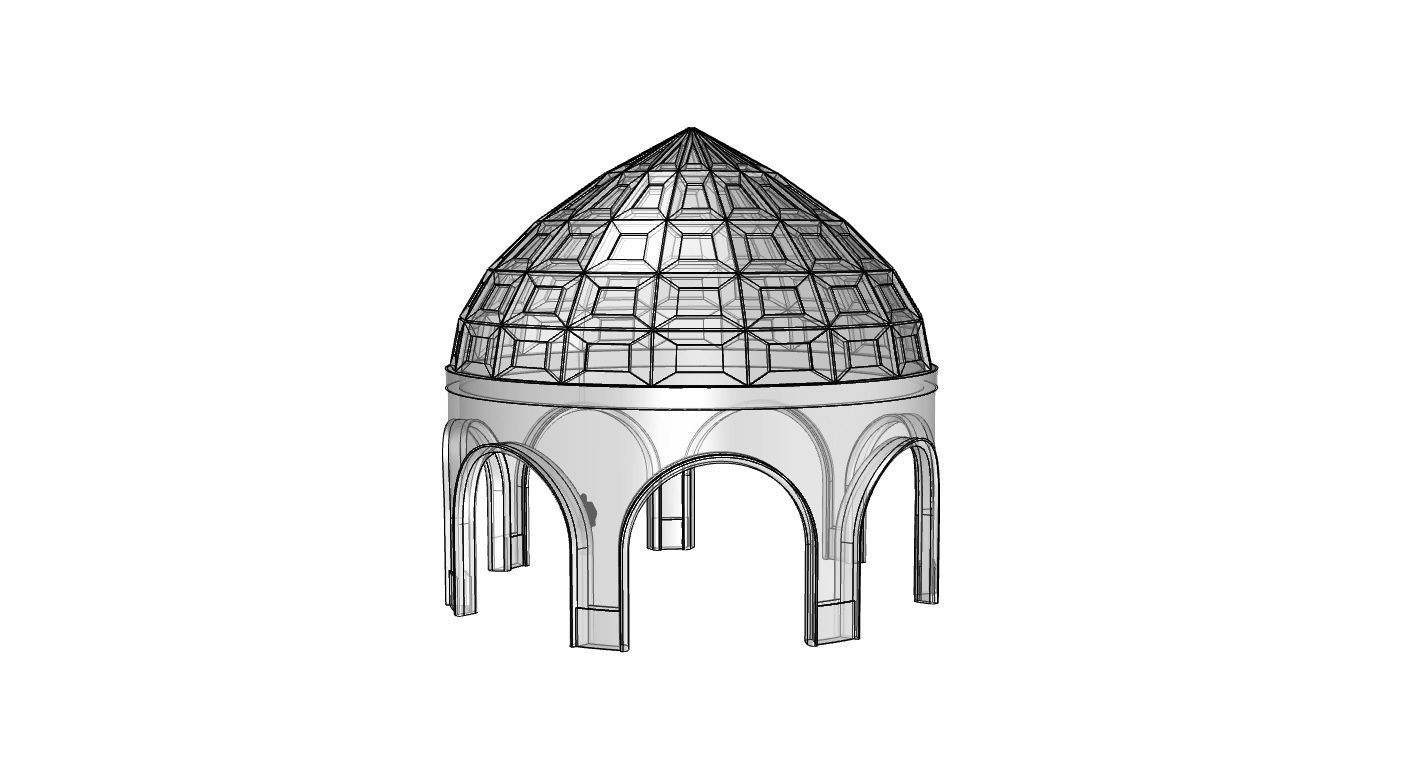 Dome Temple v2 3D model_40