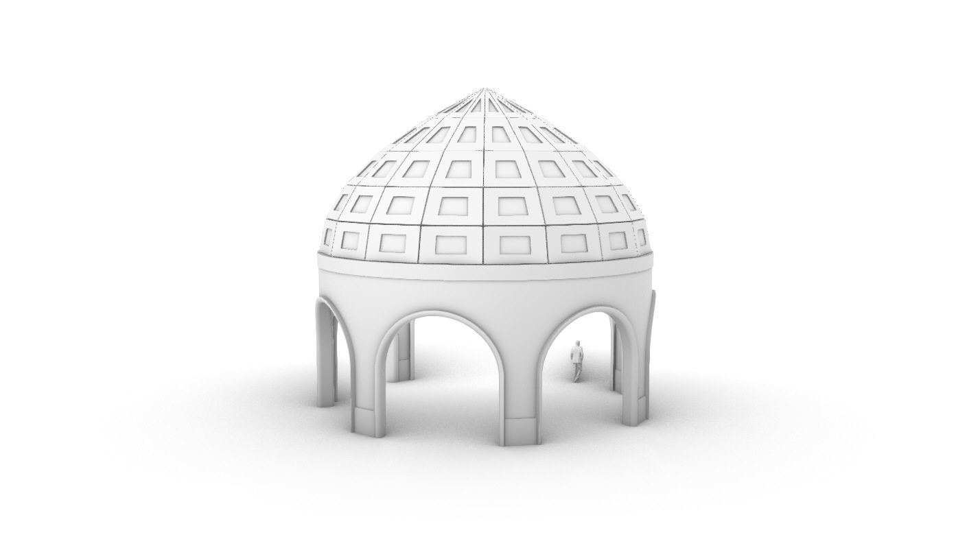 Dome Temple v2 3D model_34