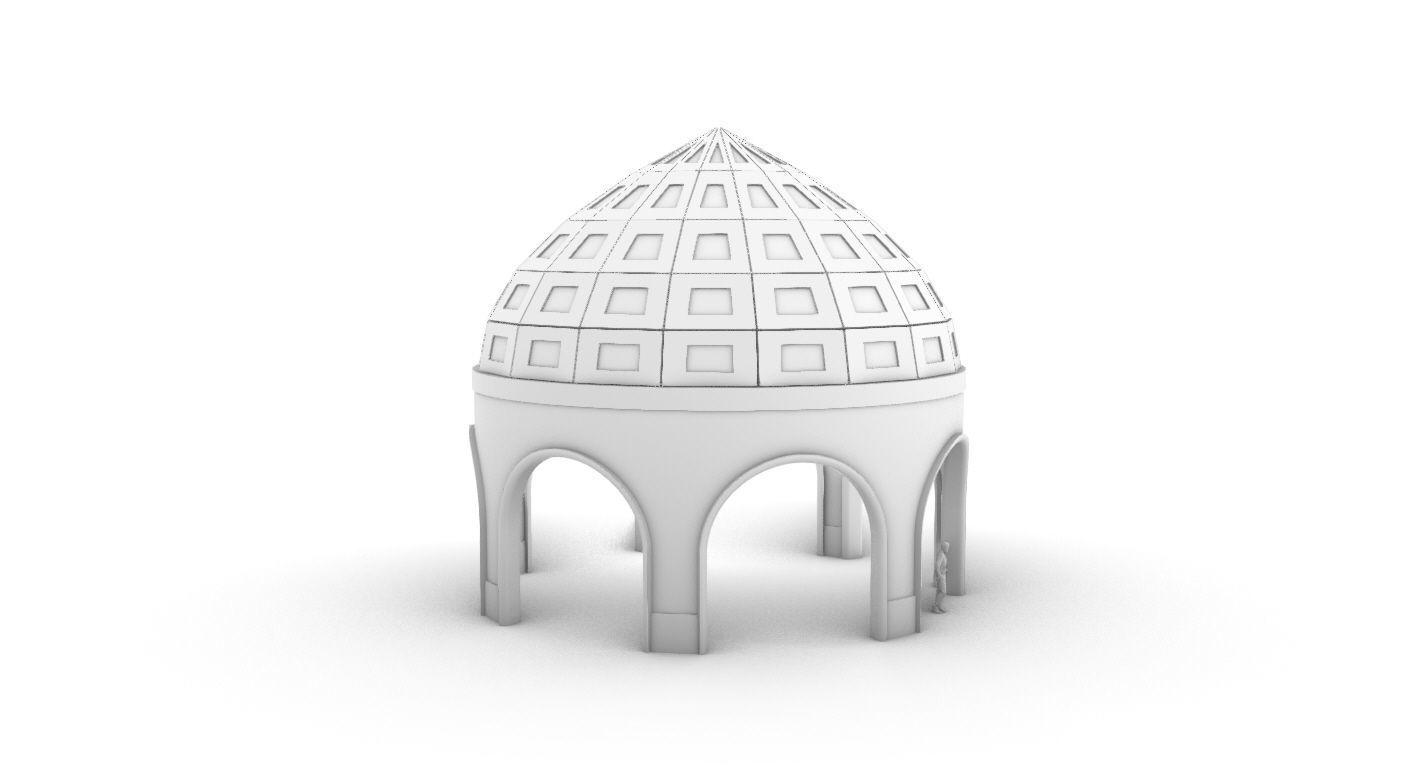 Dome Temple v2 3D model_38