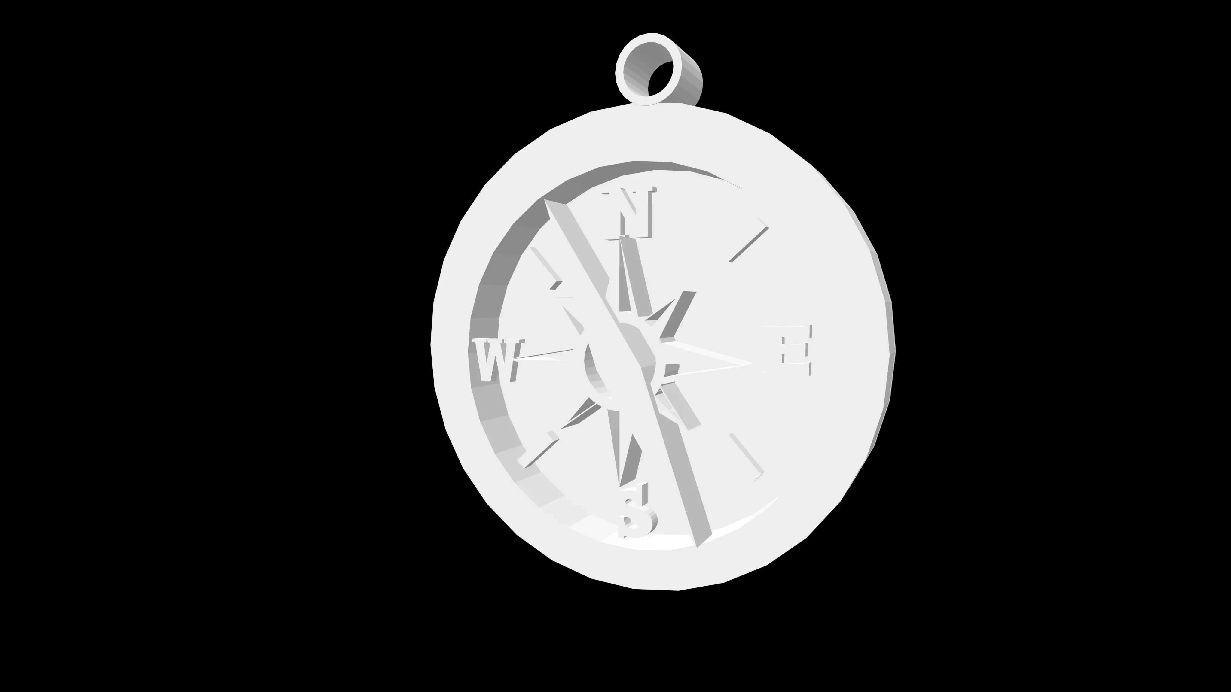 Compass necklace Free 3D print model