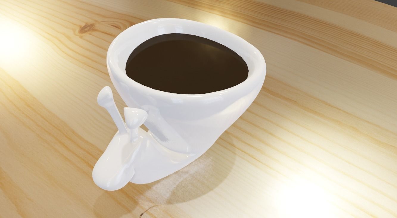 Snail Cup 3D print model_7