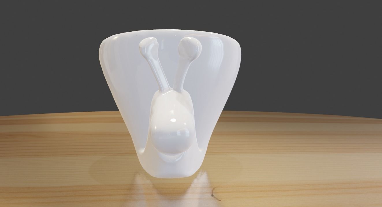 Snail Cup 3D print model_3