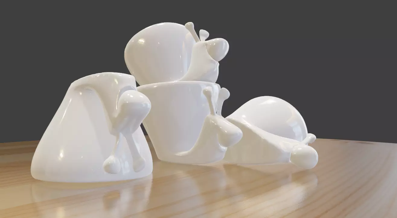 Snail Cup 3D print model_0