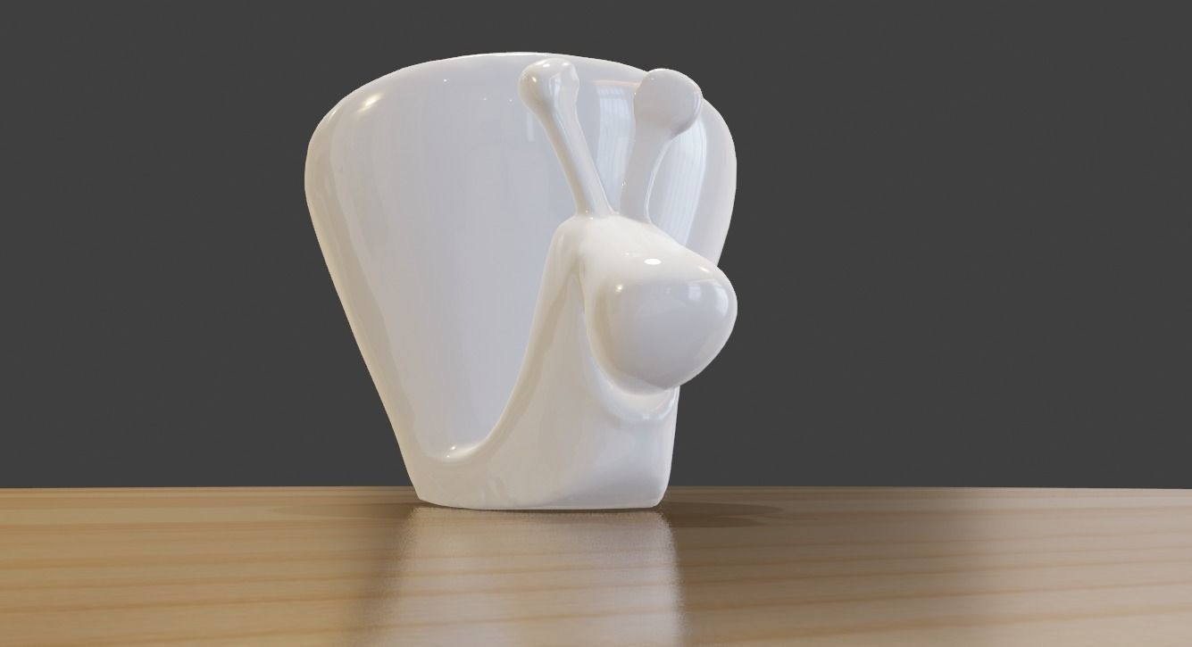 Snail Cup 3D print model_2