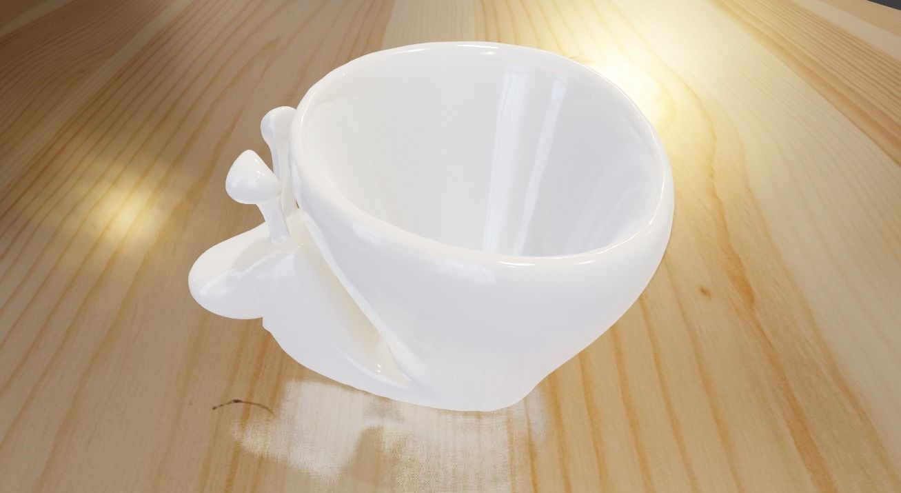 Snail Cup 3D print model_6
